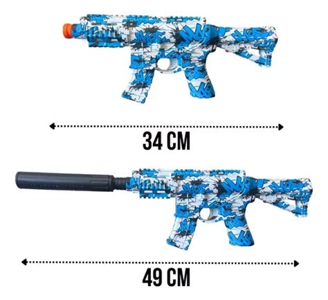 Arma Bolinha De Gel Metralhadora M416 Elétrica Automática à venda em