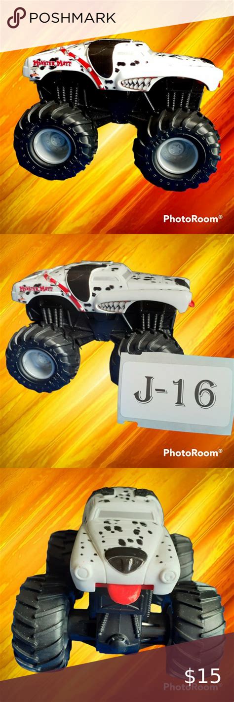HOT WHEELS MONSTER JAM GRAVE DIGGER COLLECTION COD J 16 Monster Jam Minster Digger Mutt