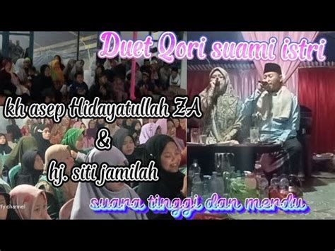 Duet Qori Suami Istri Memperingati Maulid Nabi Muhammad Saw Di Mesjid