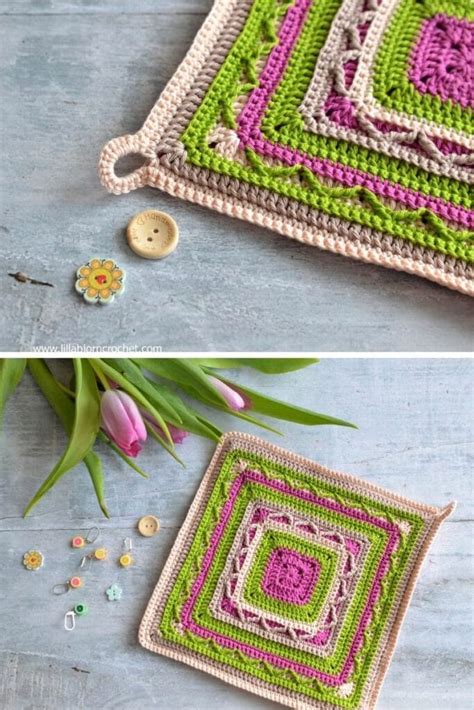 30 Easy Crochet Potholder Hot Pad Patterns Crochet Life