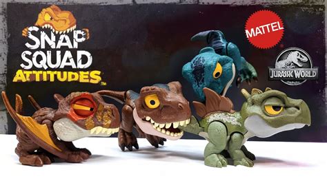 2021 Mattel Jurassic World Snap Squad Attitude Figures Review