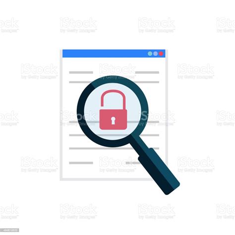 Vulnerability Search Icon Vector Illustration Stock Illustration