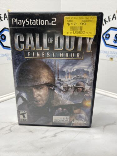 Call Of Duty Finest Hour Sony PlayStation 2 PS2 Black Label CIB