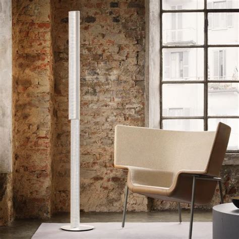 Slamp Modula Twisted Led Floor Lamp Crystal Transparent Light Grey