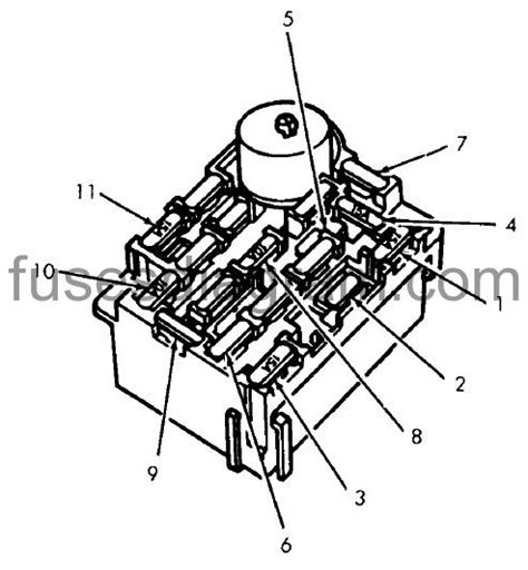 1986 Ford Bronco II 4WD Fuse Box Diagrams