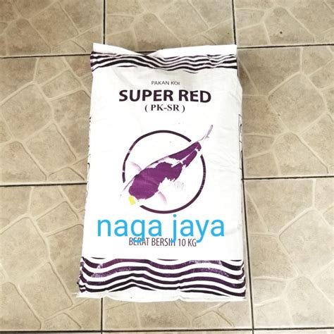 Jual NEW Pelet Ikan Koi Super Red Pk Sr 5 Mm Berat 10 Kg Pakan