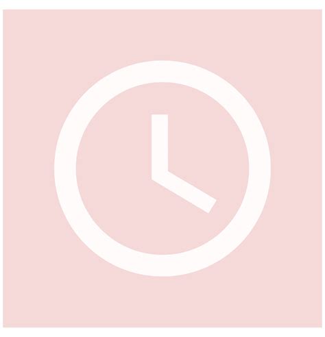 Clock App Icon Aesthetic Pink - IHSANPEDIA