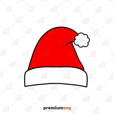 Santa Hat SVG, Santa Claus Clipart SVG Instant Download | PremiumSVG