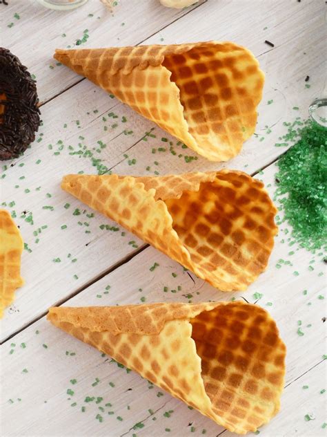 Waffle Ice Cream Cones Waffle Ice Cream Waffle Cone Recipe Ice