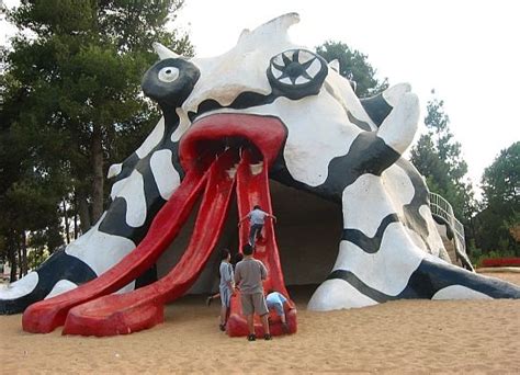 Golem Sculpture By Niki De Saint Phalle Scared Child Playground