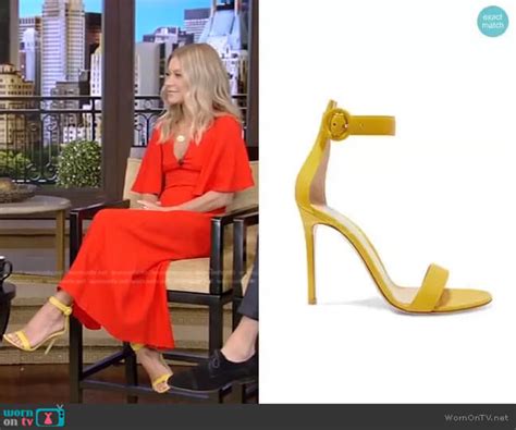 Wornontv Kellys Red Flutter Sleeve V Neck Dress On Live With Kelly