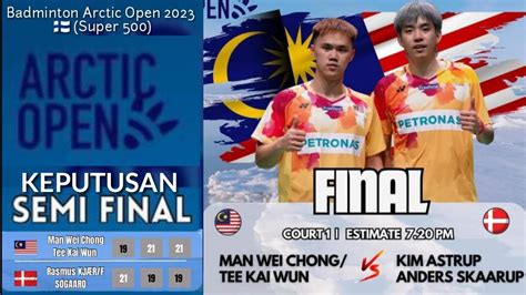 Beregu Badminton Lelaki Malaysia Man Wei Chong Tee Kai Wun Layak Ke