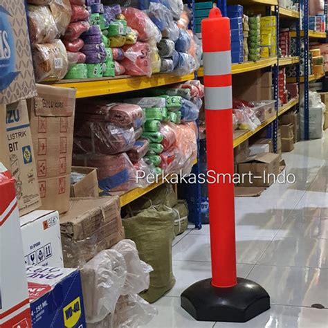 Jual Stick Cone Cm Base Hitam Pembatas Jalan Cm Tiang Parkir