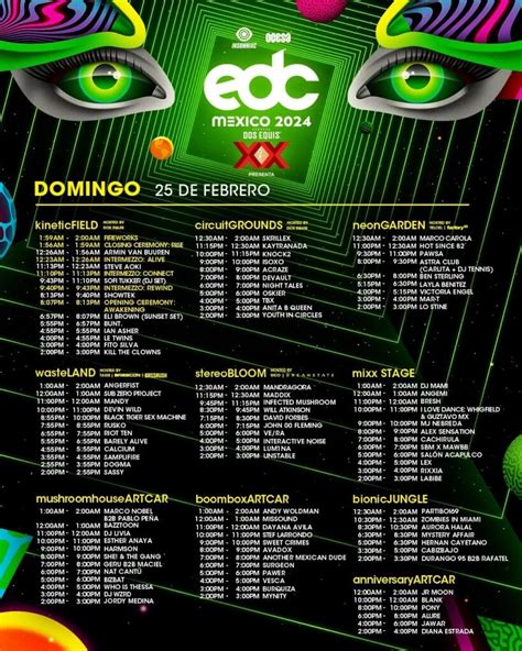 EDC México 2024 horarios cómo llegar al Autódromo Hermanos Rodríguez