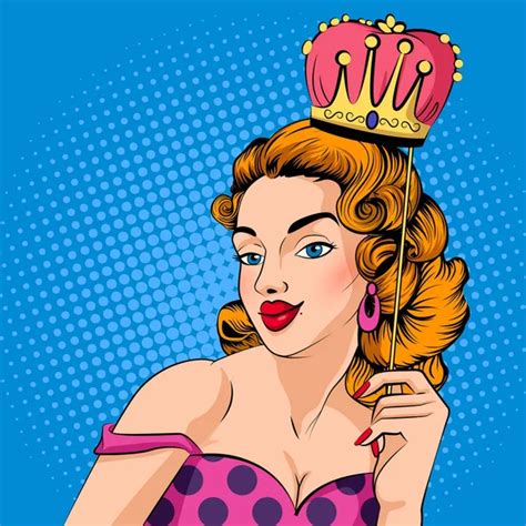 Pop Art Pin Up Young Sexy Girl Sucks Lollipop — Stock Vector