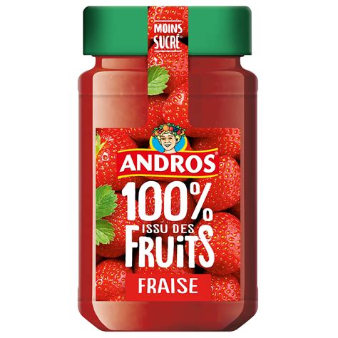 Confiture Fraise Andros Le Pot De G Prix Carrefour