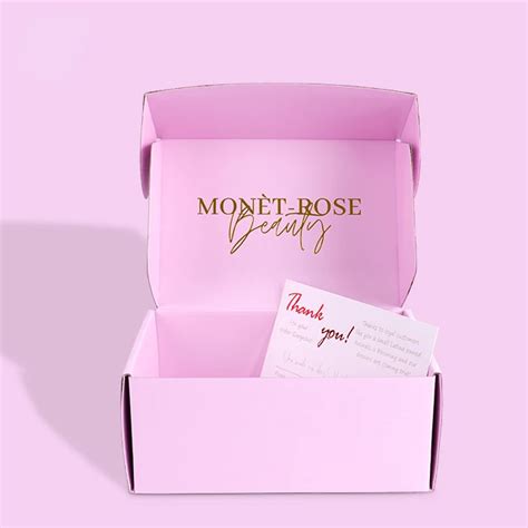 Sencai Pink Gift Box Package Customized Logo Printed Shipping Mailer