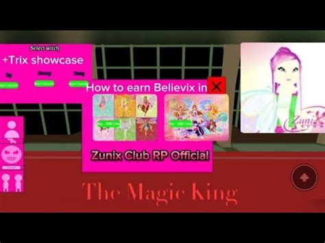 How To Earn Believix Trix Showcase In Zunix Club RP Official YouTube