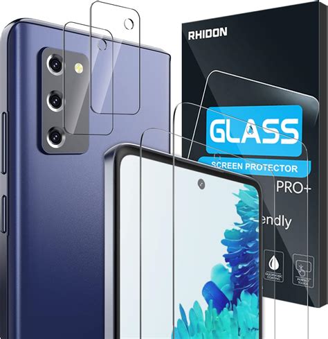 Rhidon 【4 Pack】 2 Pack Tempered Glass Screen Protector For