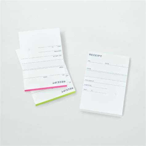 Receipt Pad By Papier Labo Receipt Stationery Blog