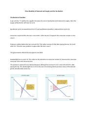 Price Elasticity Of Demand And Supply And The Tax Burden Docx Price