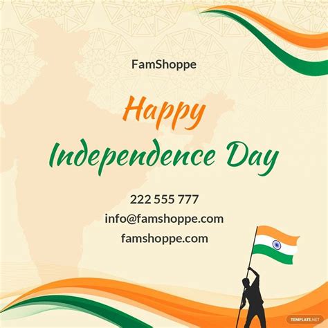 Happy Independence Day Instagram Post Template in PSD - Download ...