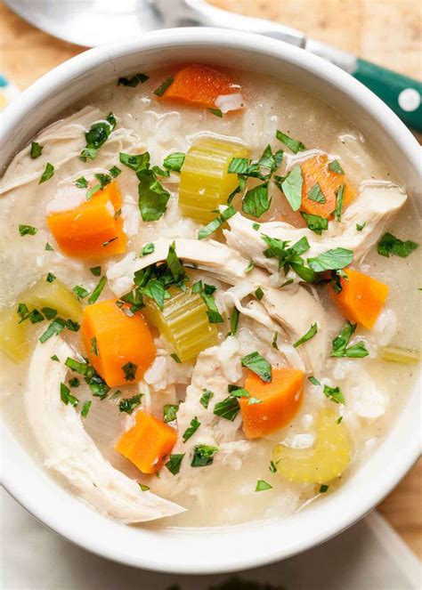 Homemade Chicken And Rice Soup One Pot