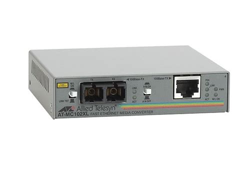 Allied Telesis AT MC102XL TX to FX Media Converter - AT-MC102XL-90 ...