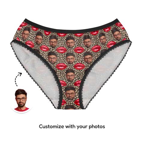 Leopard Print Panties With Your Face On Them Face Undies