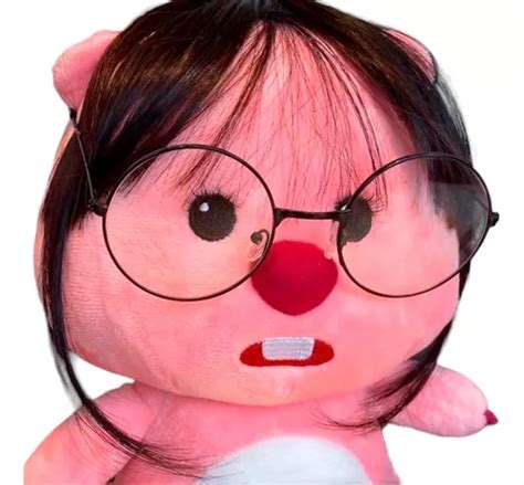 Peluche Meme Ni A Rosa Con Lentes Y Fleco Cute Kawaii Loopy Env O Gratis