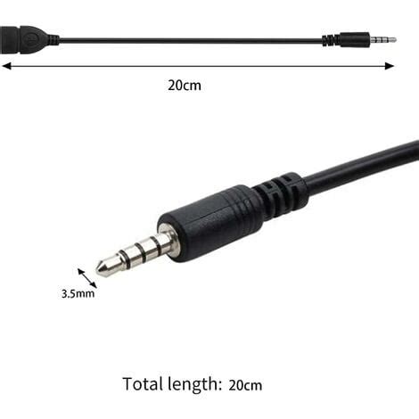 Adaptateur USB vers Jack de USB 2 0 à 3 5 mm Mâle Auxiliaire Prise