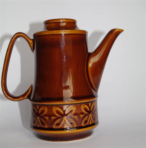 Vintage Brown Teapot In Ceramic Kettle Coffee Pot Teapot