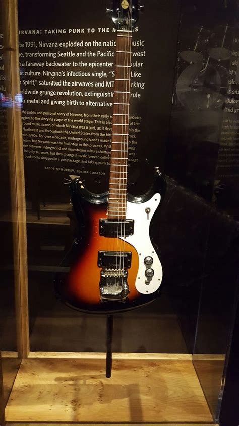 Guitar Played By Kurt Cobain Probably The Only Guitar Of His That He