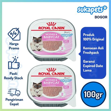 Jual Royal Canin Mother Baby Cat Wet Makanan Induk Anak Kucing