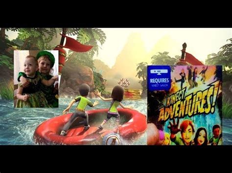 Обзор игры для xbox 360 Kinect Adventures Gameplay kids дети играют в ...