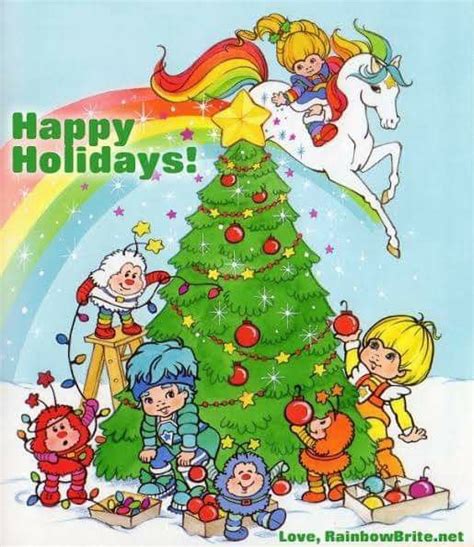 Rainbow Brite Happy Holidays Cute Christmas Wallpaper Christmas Wallpaper Classic