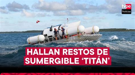 Submarino Tit N Hallan Restos Esparcidos Cerca Del Titanic Youtube