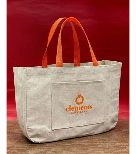 Printed Loop Handle Natural Cotton Canvas Bag 5 10 Kgs At Rs 68 Piece