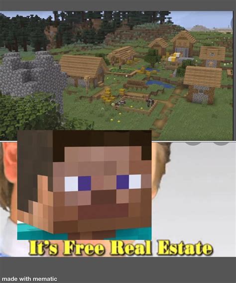 When You Find Your First Village R MinecraftMemes Minecraft Know