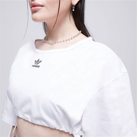 Adidas ТЕНИСКА Tee Ic8806 Дамски Цвят бял Модни Тениски Дрехи Adidas в