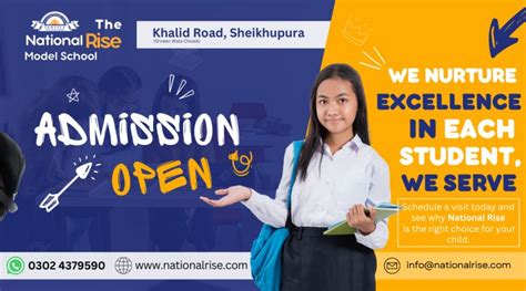Admissions Open Experience The Best Education At The National Rise