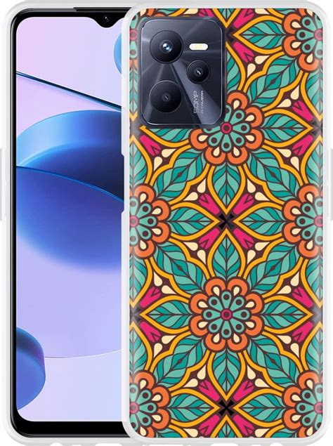 Realme C Hoesje Flora Mandala Designed By Cazy Bol