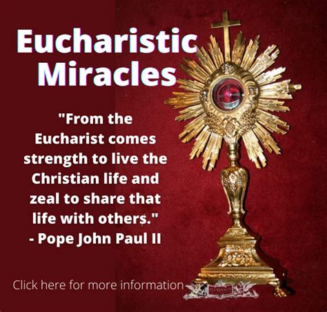 The Eucharistic Miracles Cathedral Of St Thomas More