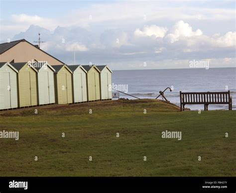 Row Of Beach Huts Stock Photo Alamy