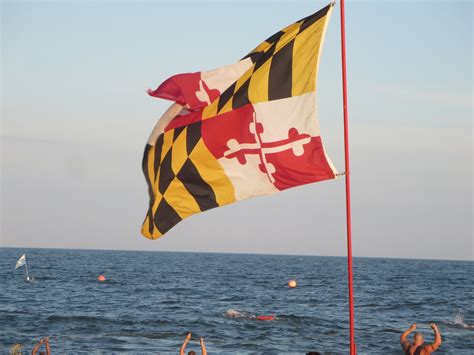 The Flag Of The State Of Maryland Flying At The Atlantic O Flickr