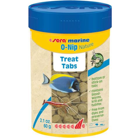 Sera Marine O Nip Nature Tabs Saltwater Fish Food Tablet Ml