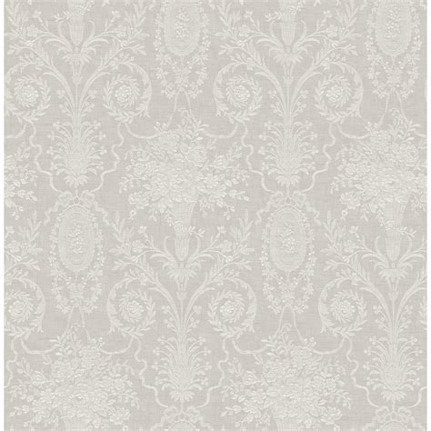 Seabrook Designs Brynn Tonal Bouquets Unpasted Wallpaper Wayfair