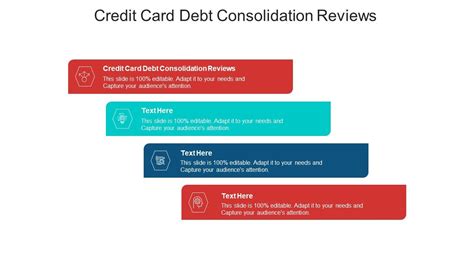 Credit Card Debt Consolidation Reviews Ppt Powerpoint Presentation Pictures Templates Cpb