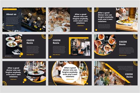 Cozzie Restaurant Powerpoint Template By Stringlabs Thehungryjpeg