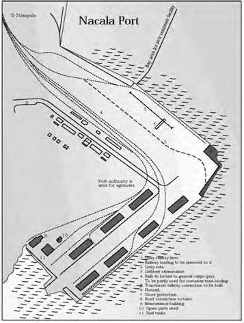 Port of Nacala, Mozambique's third largest port after Maputo and Beira